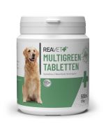 ReaVET MultiGreen tabletten voor Honden met Met spirulina, chlorella en gerstegras
