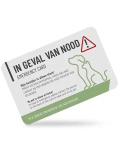Emergency Card - In geval van nood