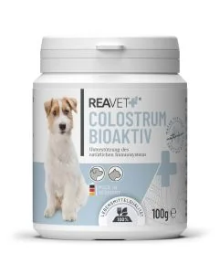 Versterk het immuunsysteem van je hond of kat met ReavET Colostrum Bioactief ✔️ 100% natuurlijk ✔️ Rijk aan antistoffen ➤ Bestel vandaag op www.reavet.nl