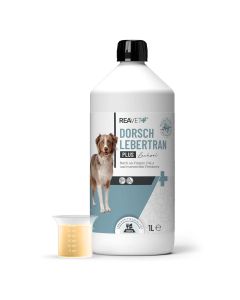 ReaVET Levertraan Plus voor Paarden, Honden  - voor het immuunsysteem en de botstructuur