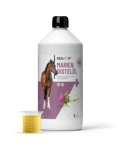 ReaVET Mariadistelolie voor Honden & Paarden (1000ml)