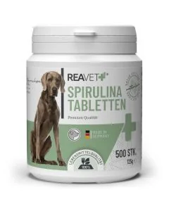 ReaVET Spirulina tabletten voor honden (500 stuks)