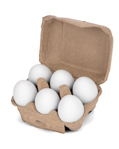 ReaVET Witte klei eieren Kippen (6 stuks)