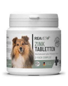 ReaVET Zink Tabletten voor Honden (120 stuks)