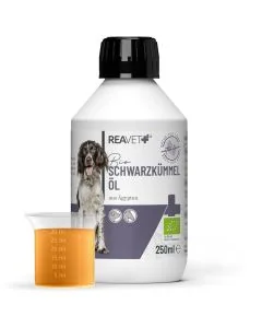 ReaVET Zwarte Komijnolie voor Paarden & Honden (250ml)