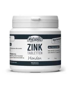 Zinktabletten voor honden van Aniculis ✔️ Voor de opbouw van een vitale vacht en huid ✔️ Hoge dosering Zink en Vitamine C en E ✔️ Bij de rui en jeuk van je hond ➤ Bestel direct op www.aniculis.nl
