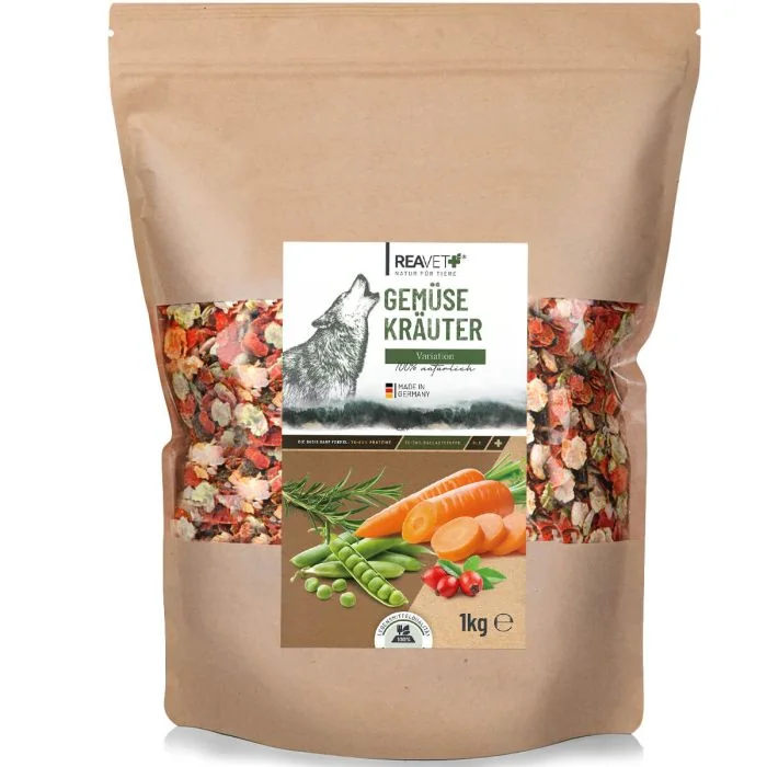 ReaVET Groenten en Kruiden variatie voor Honden (1 kg)