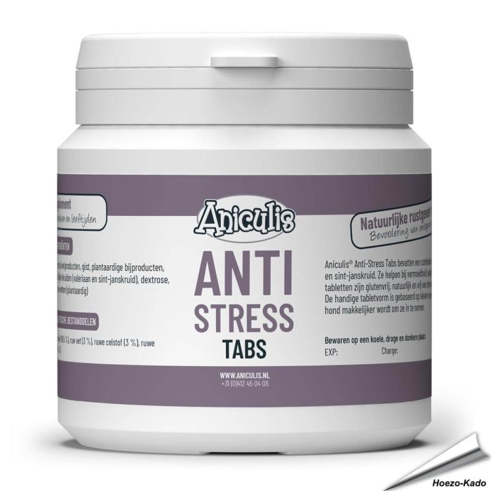 Maak je hond Kalm en Relaxed met de Anti-Stress Tabs van Aniculis ✔️ Helpt stress en angst bij honden te verminderen ✔️ Bevat kalmerende ingrediënten - 100% natuurlijk ➤ Bestel nu op www.reavet.nl