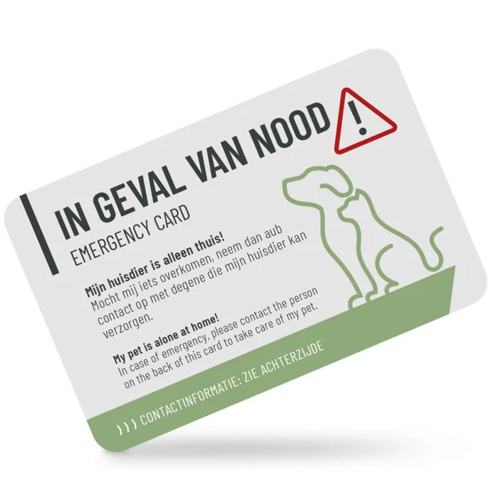 Emergency Card - In geval van nood