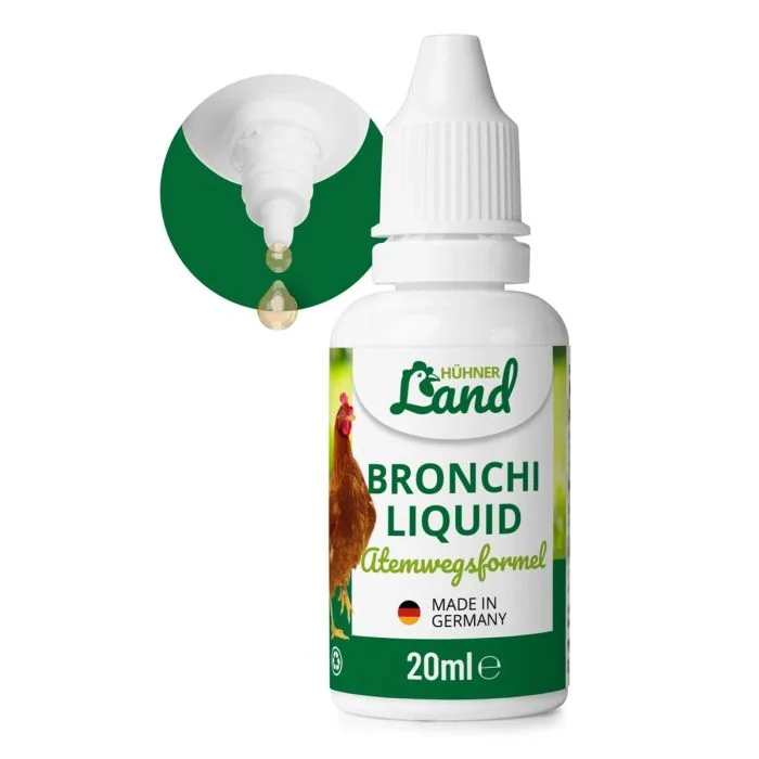 Bronchi Liquid voor vrije luchtwegen bij kippenverkoudheid en loopneuzen ✔️ Met essentiële oliën - 100% natuurlijk ✔️ Makkelijk toe te dienen ➤ Bestel online op www.reavet.nl