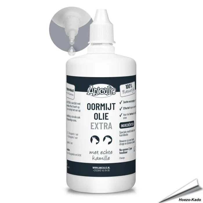 Oormijt Olie Extra - met Kamille  voor directe hulp bij oormijt en jeuk