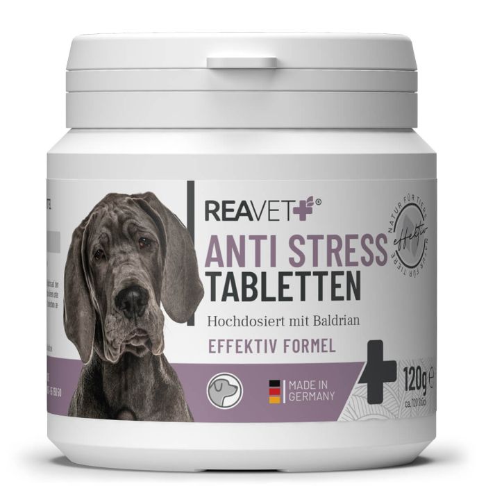 ReaVET Anti-Stress Tabletten voor Honden (120 stuks)