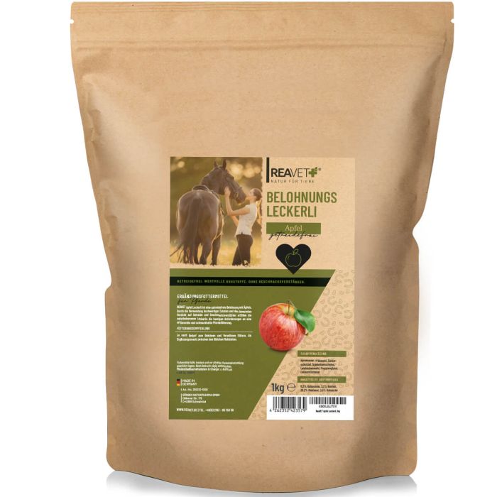 ReaVET Beloningssnoepje voor Paarden - Appel (1 kg)
