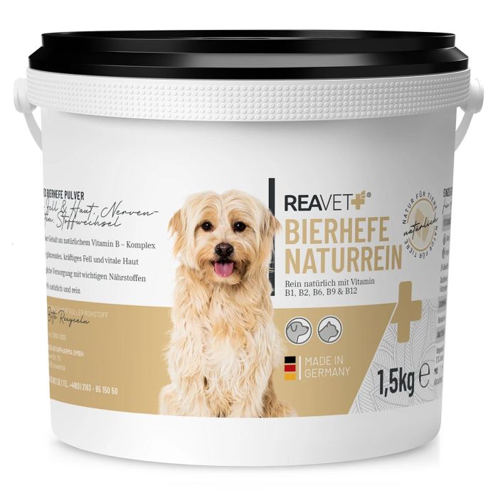 ReaVET Biergist poeder voor honden, katten & paarden (1500g)