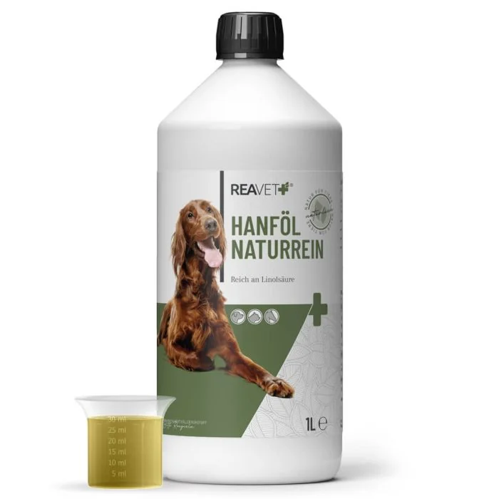 Hennepolie voor paarden, honden & katten | 1 Liter |reavet.nl