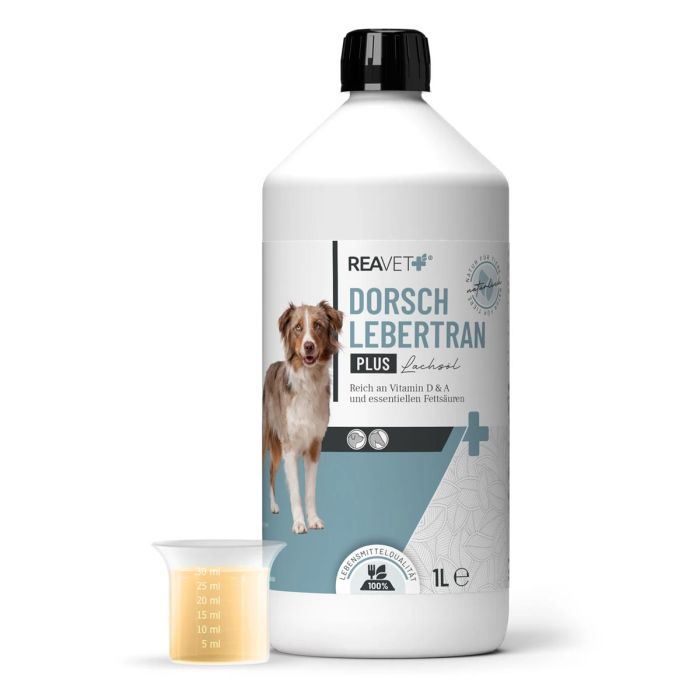 ReaVET Levertraan Plus voor Paarden, Honden - voor het immuunsysteem en de botstructuur