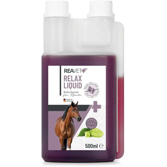 ReaVET Relax Liquid voor Paarden - Met valeriaan, passiebloem, citroenmelisse en lavendel