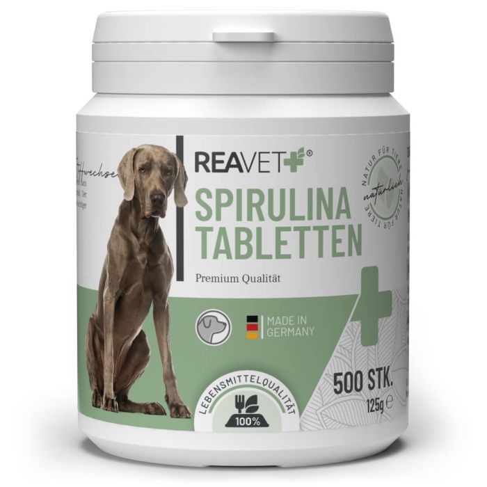 ReaVET Spirulina tabletten voor honden (500 stuks)