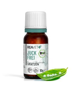 ReaVET Bio Bachbloesem globuli voor dieren - Jeukvrij (10g)