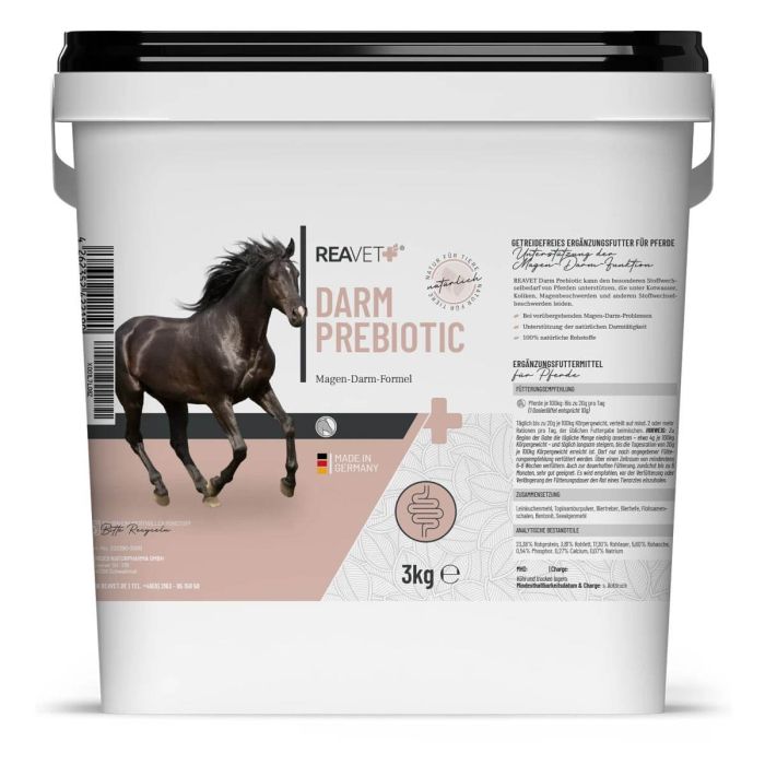 ReaVET Darm Prebiotica voor Paarden - Ondersteuning van maag- en darmfunctie van Paarden