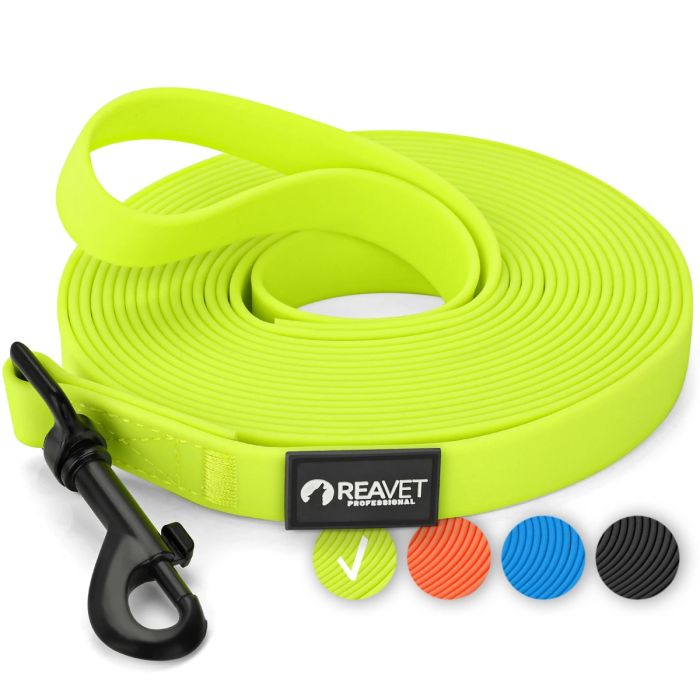 ReaVET Lange lijn voor honden - Geel (5 meter)