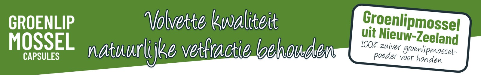 Aniculis Groenlipmossel capsules voor honden - Volvette kwaliteit - Natuurlijke vetfractie behouden