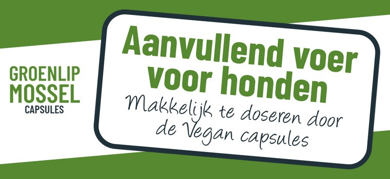 Groenlipmossel capsules van Aniculis - Aanvullend voer voor honden - 100% natuurlijk