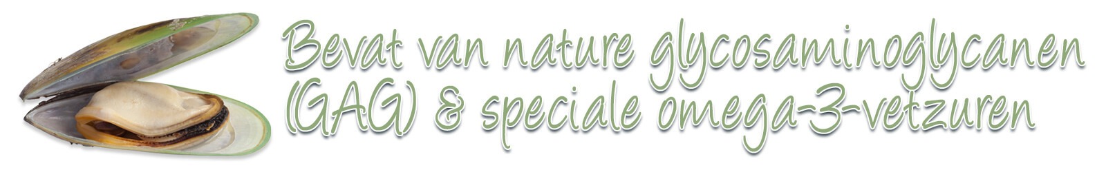 Groenlipmossel Extract van Aniculis - Bevat van nature glucosamine en chondro&iuml;tine