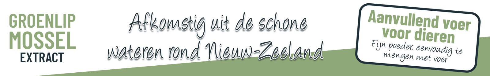 Aanvullend diervoer voor honden, katten en paarden - Aniculis Groenlipmossel Extract