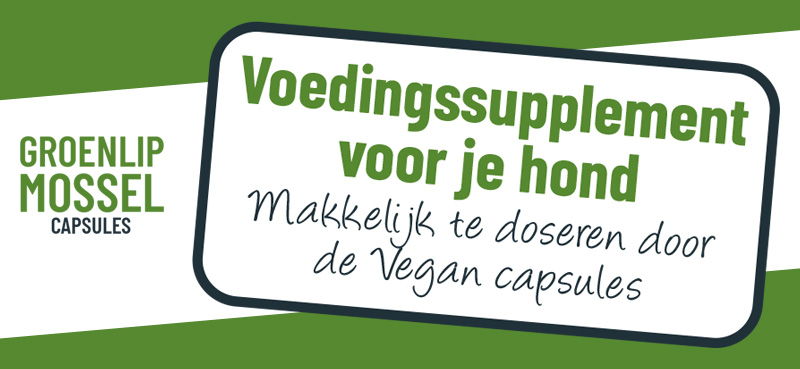 Voedingssupplement voor je hond - Makkelijk te doseren door de Vegan capsules